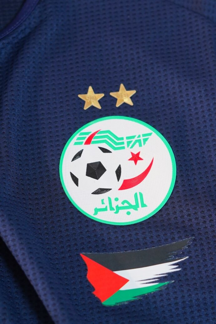 ⁦T-shirt Algeria Blue Adidas Good Qualité⁩ - الصورة ⁦3⁩